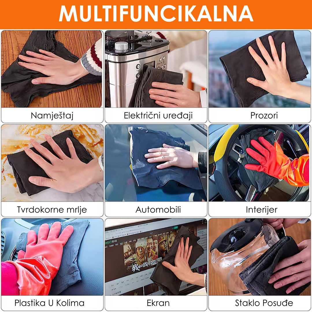Čarobna Krpa od Mikrovlakana (set od 5 komada)