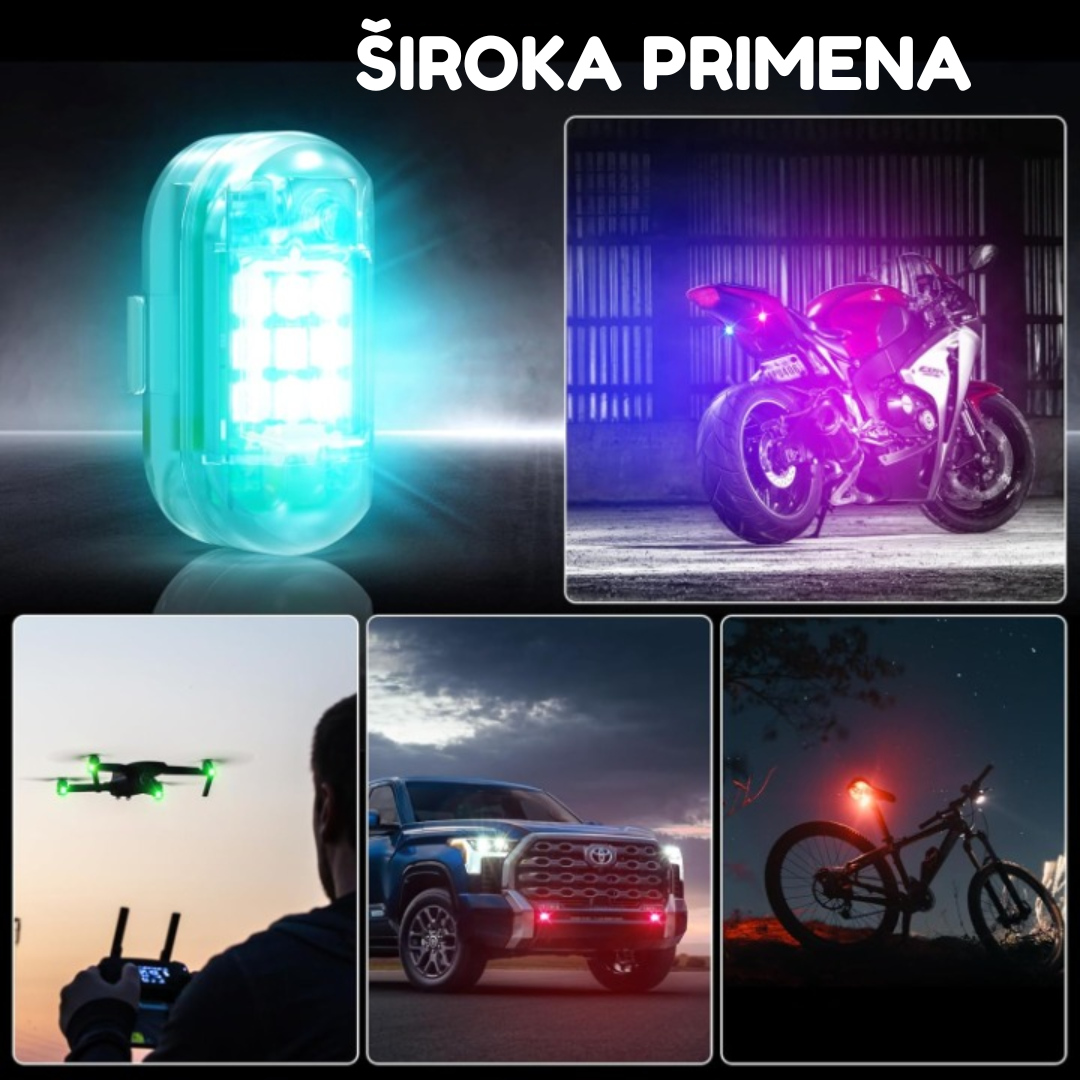 Set Svjetala Za Sigurnost Na Cesti (4 Komada)