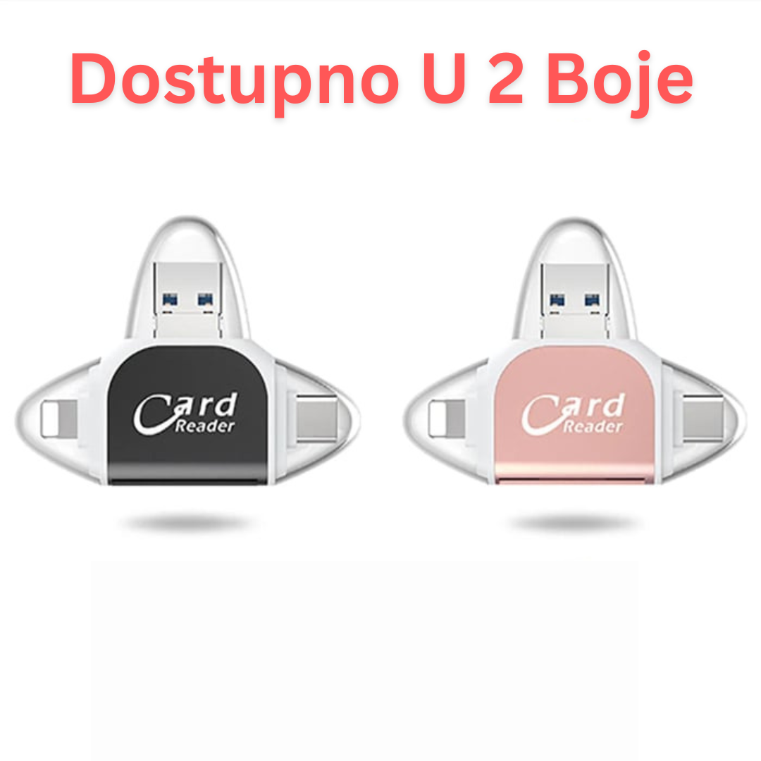 4 u 1 Univerzalni SD TF čitač kartica