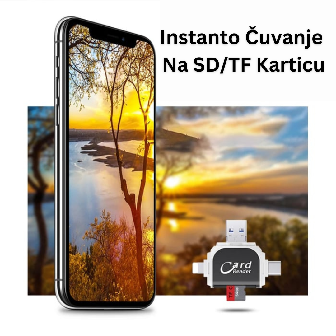 4 u 1 Univerzalni SD TF čitač kartica