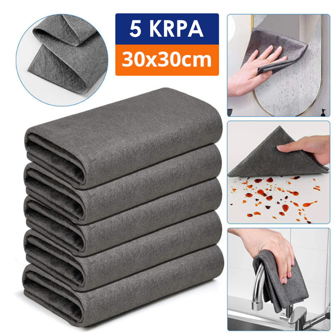 Čarobna Krpa od Mikrovlakana (set od 5 komada)