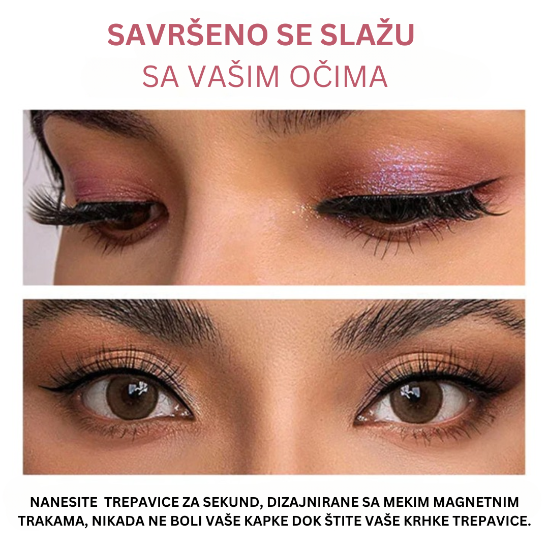 Luksuzne Magnetne Trepavice + Gratis Aplikator