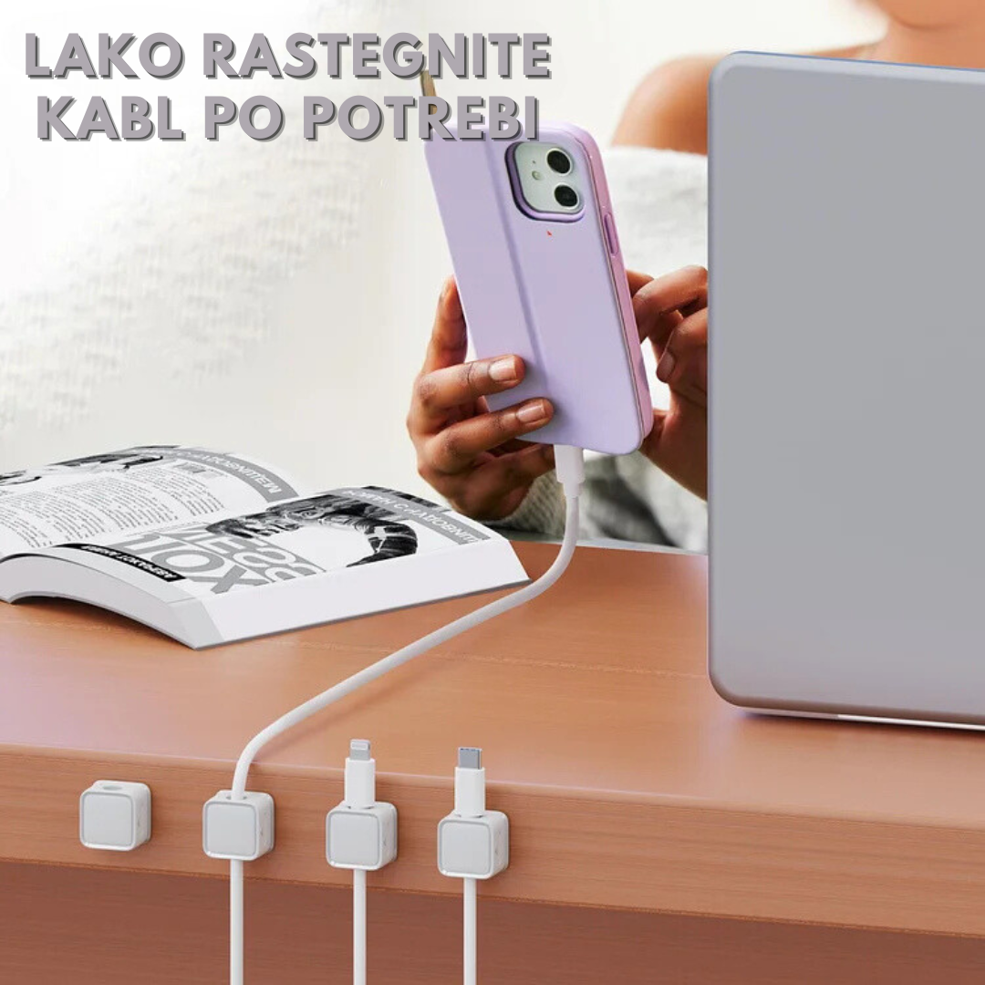 Magnetni Organizator Kablova (3 Komada)