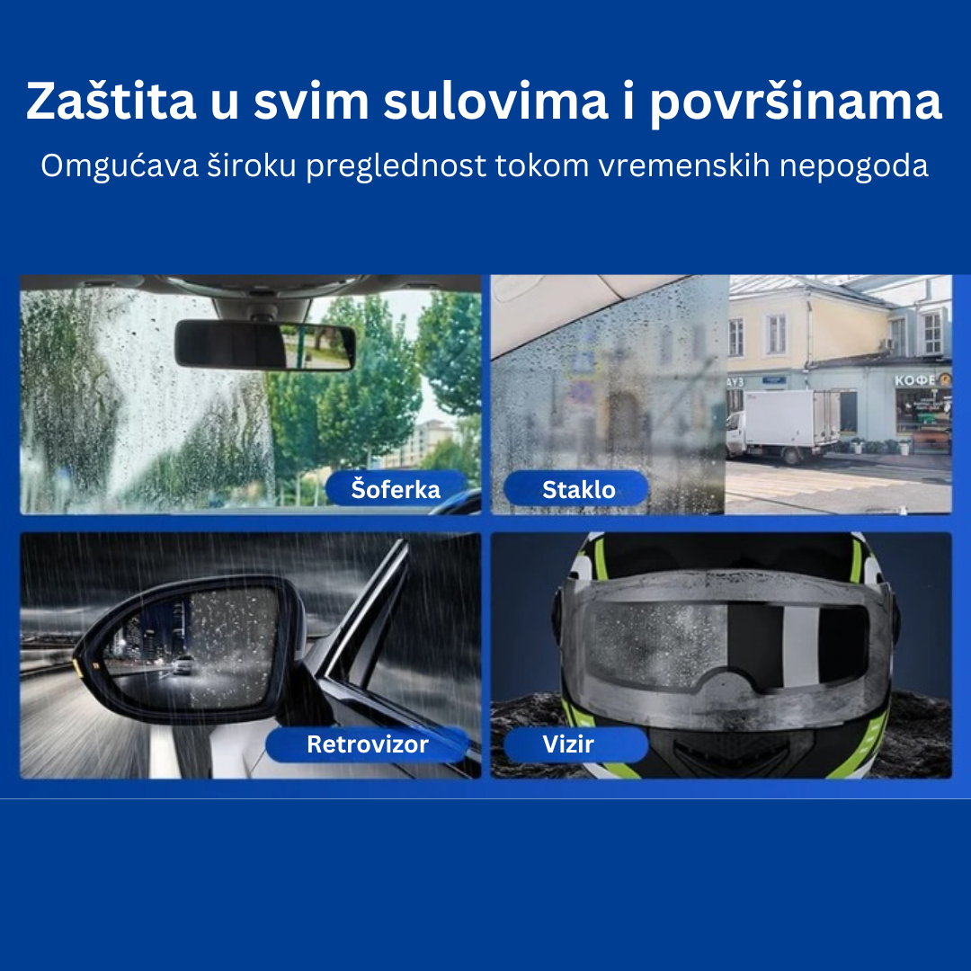 Četka + Sredstvo Za Čišćenje i Zaštitu Automobilske Stakla