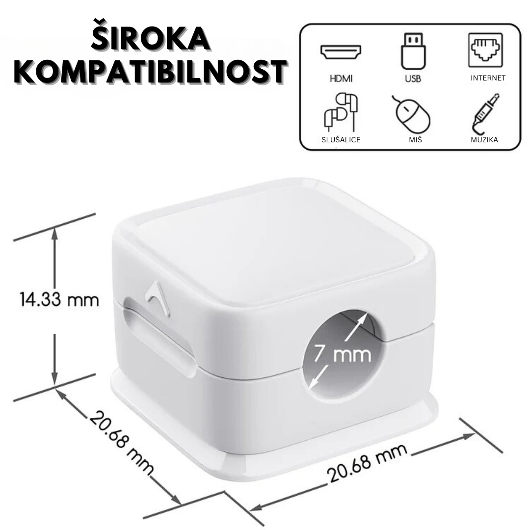 Magnetni Organizator Kablova (3 Komada)