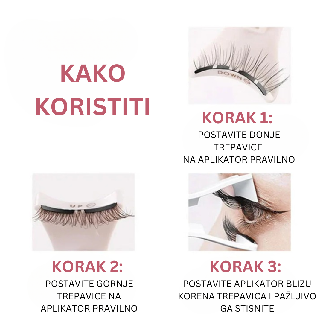 Luksuzne Magnetne Trepavice + Gratis Aplikator