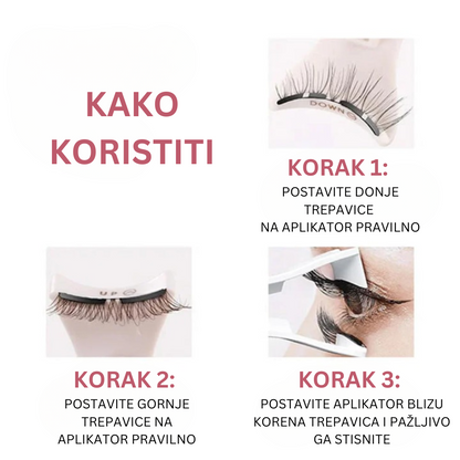 Luksuzne Magnetne Trepavice + Aplikator (1 pakovanje + 1 pakovanje GRATIS) - jer tvoje oći zaslužuju više !!!