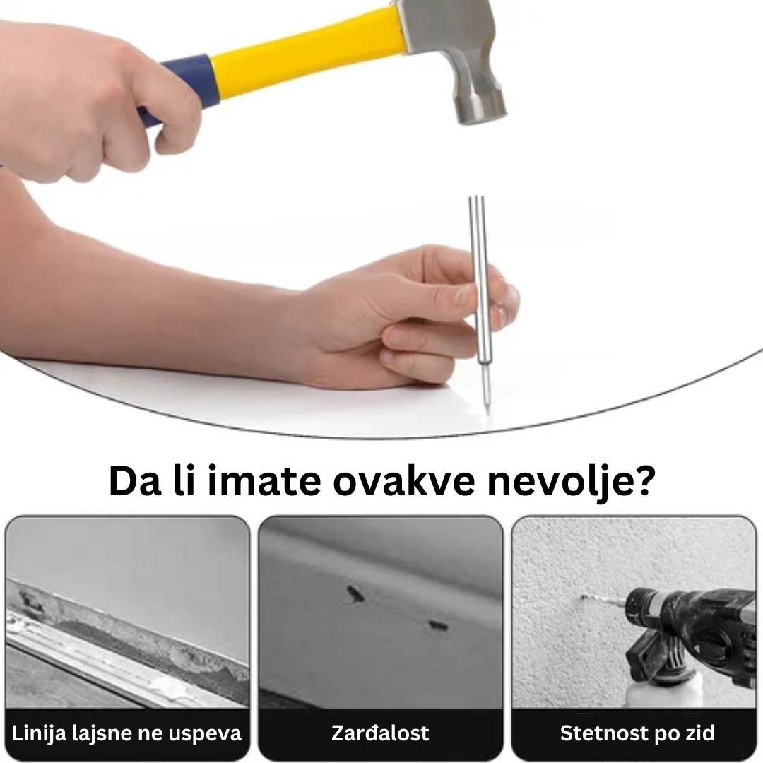 Dvosmjerni Nevidljivi Čavli (Set od 100 komada + 1 Alat za Aplikaciju)