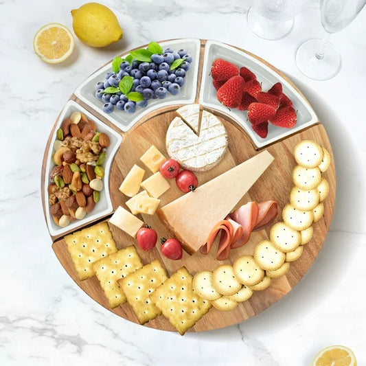 Daska za Delicije Drvo i Keramika