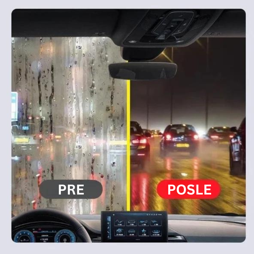Četka + Sredstvo Za Čišćenje i Zaštitu Automobilske Stakla