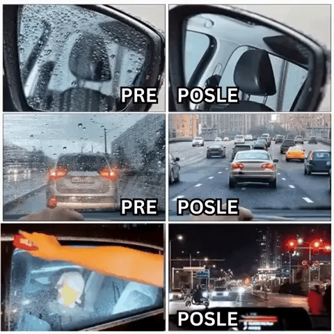 Četka + Sredstvo Za Čišćenje i Zaštitu Automobilske Stakla