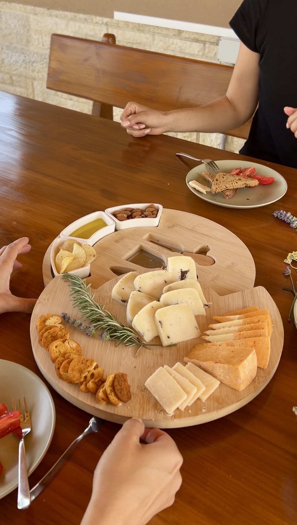 Daska za Delicije Drvo i Keramika