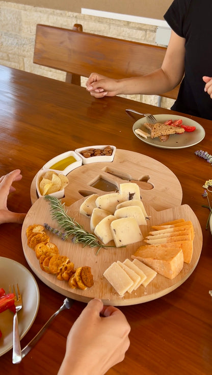 Daska za Delicije Drvo i Keramika