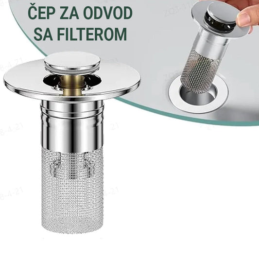 Čep Za Odvod Sa Filterom (1+1 GRATIS)